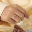 Sleek Rose Gold Finger Ring