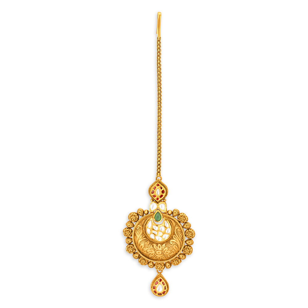 Tanishq gold maang sale tikka designs with price