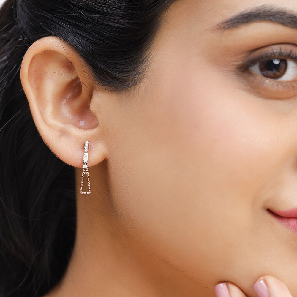 2.50 Carat Designer Black Diamond Earring for Women's in 14k Rose Gold,Dangle  Drop Diamond Earring at Rs 85000/pair | Railway Station Area | Surat | ID:  20192078430