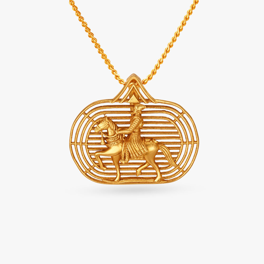 Shivaji maharaj 2025 gold pendant