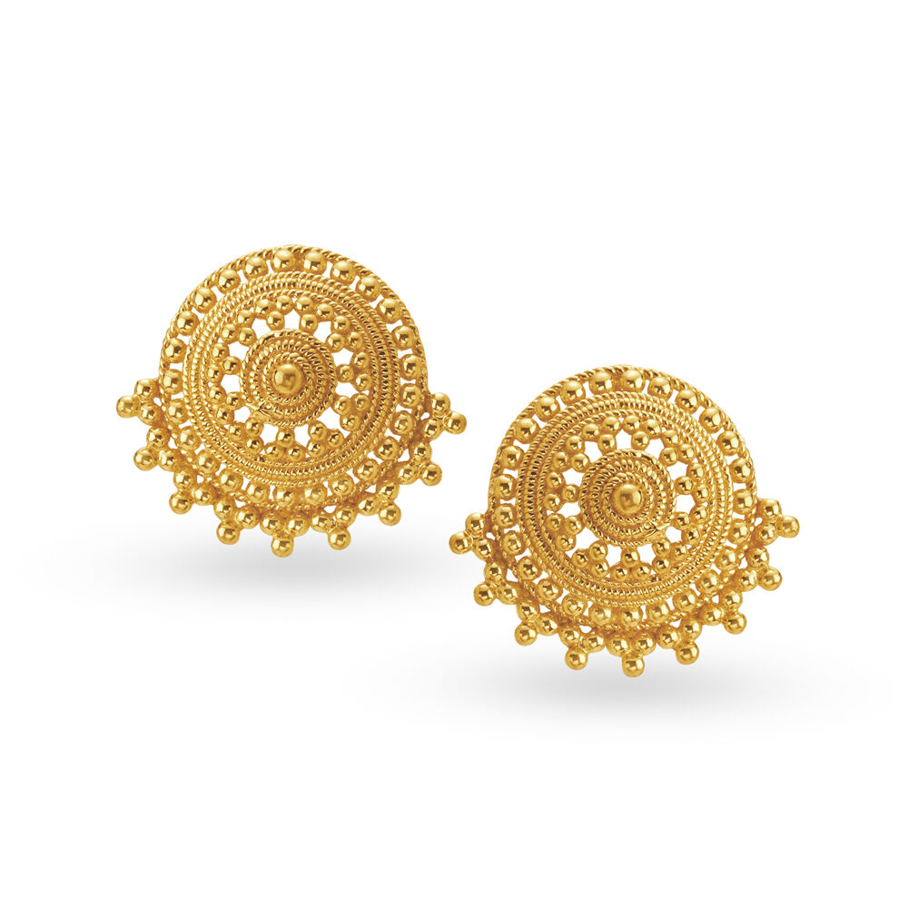 22 Kt Gold Earrings - TBZ & Sons