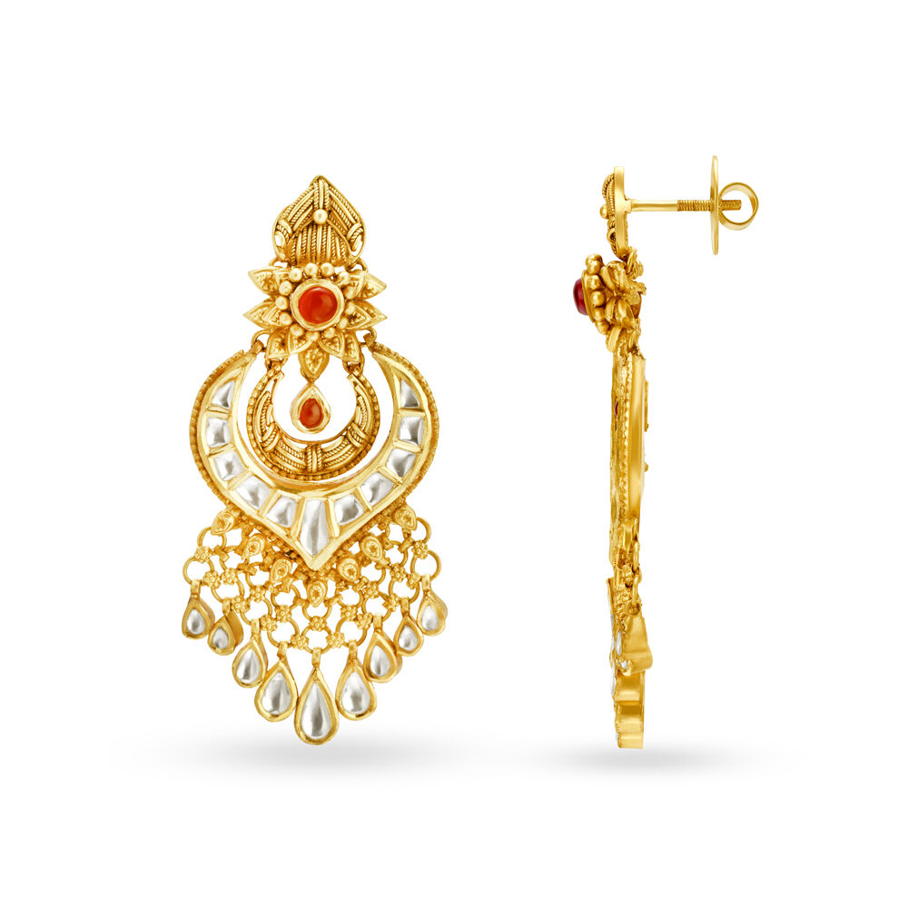 Malabar Gold & Diamonds 22k (916) Yellow Gold Drop Earrings for Women :  Amazon.in: Fashion