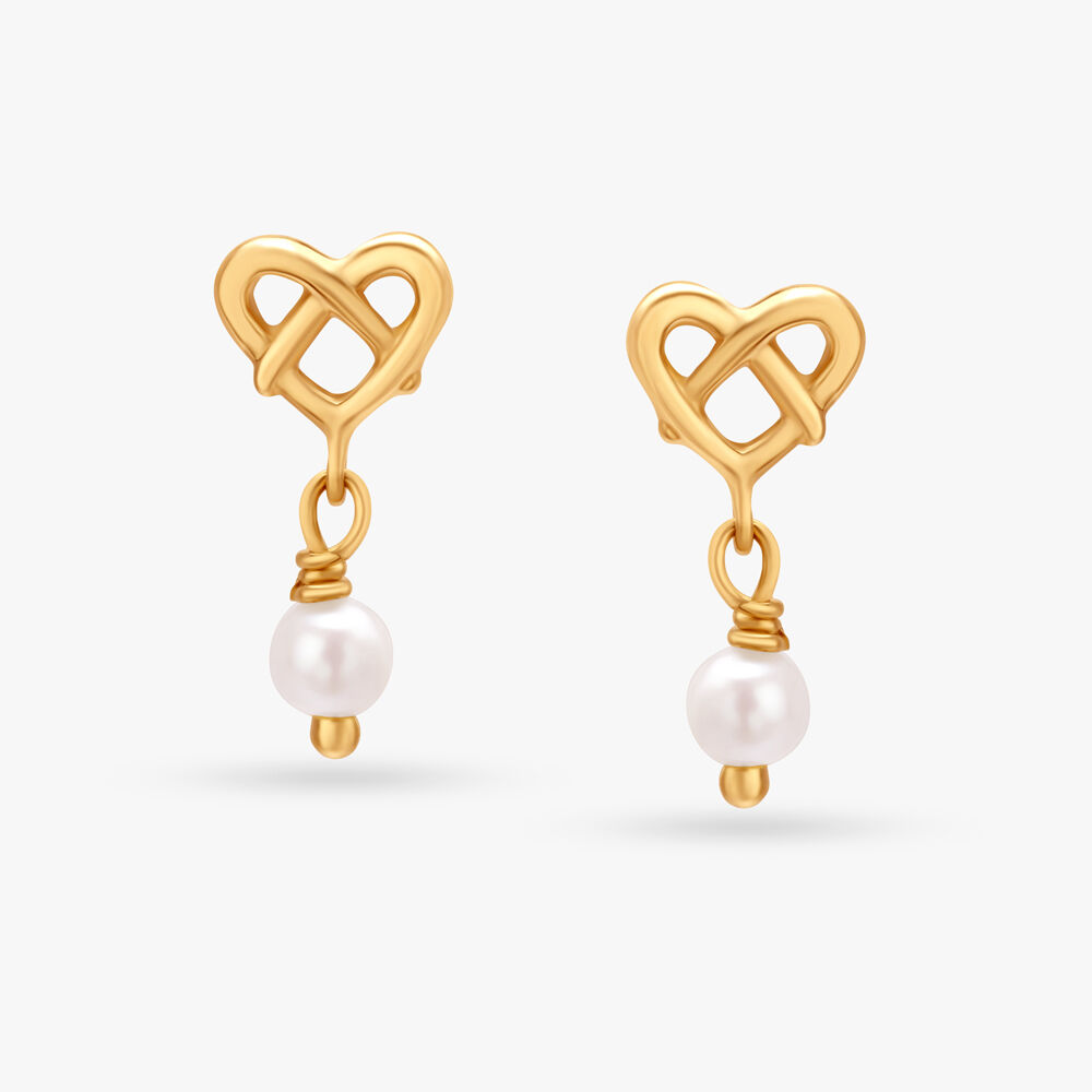 Pristine Diamond and Pearl Drop Earrings