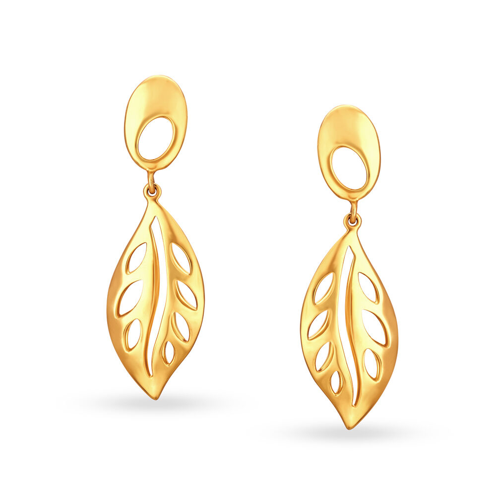 Ladies gold deals drop earrings