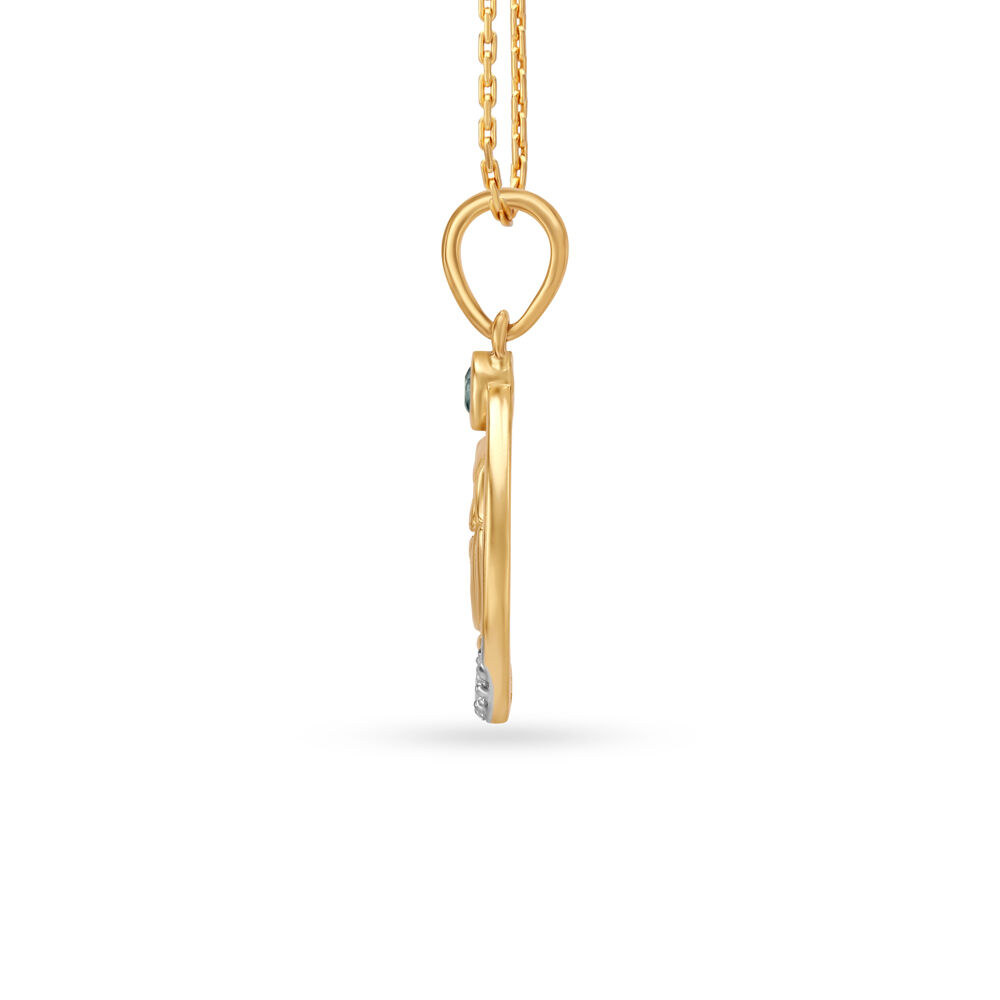 Aquamarine and Diamond 14kt White Gold Pendant | Costco