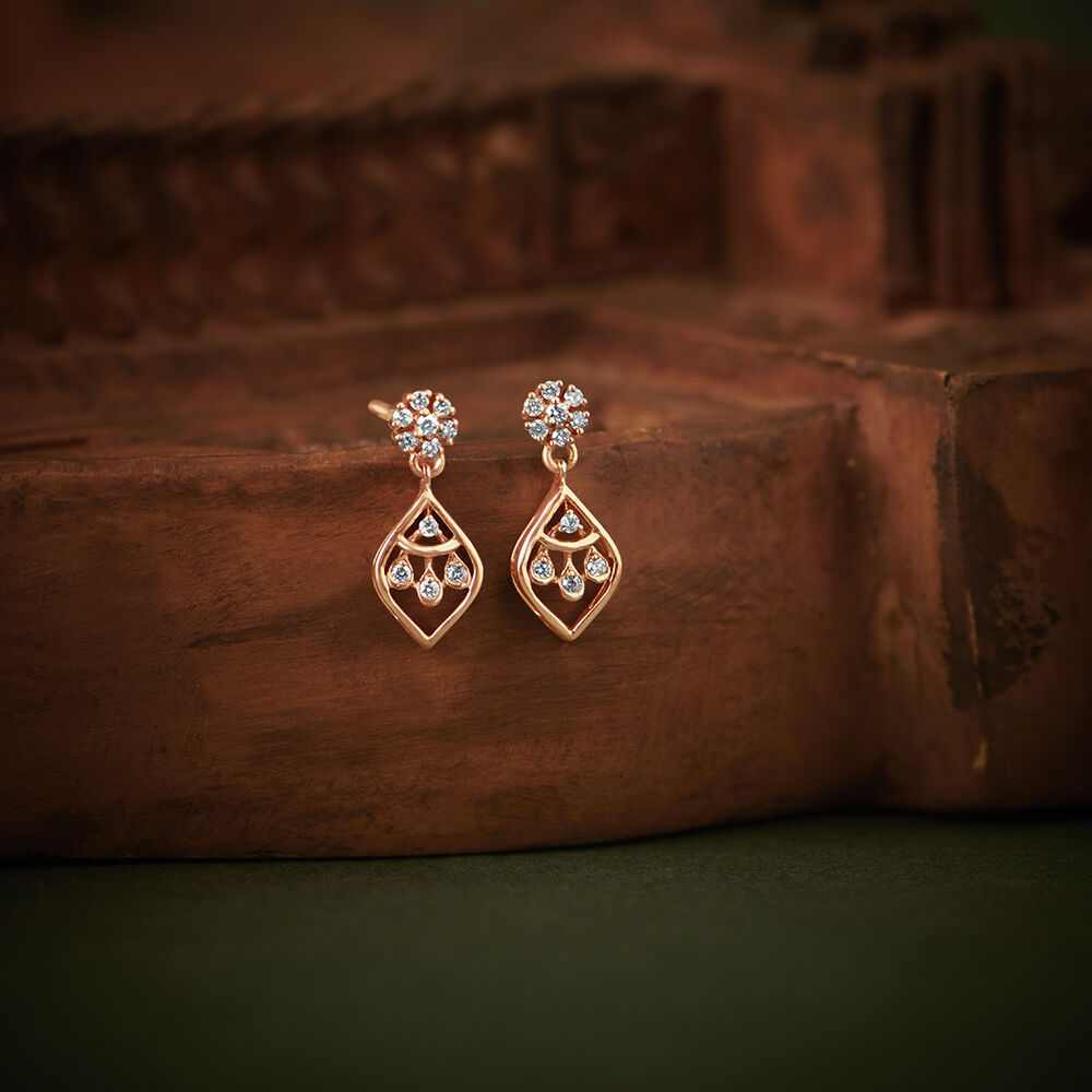Tirafina 7 x 5 Pear-Shaped Morganite and 1/3 CT. T.W. Diamond Frame Link Drop  Earrings in 10K Rose Gold Jewelry store on line