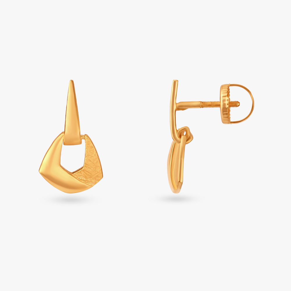 

Geometric Gold Hoop Earrings