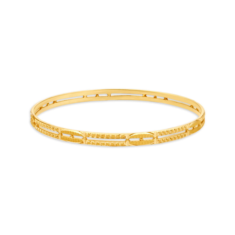 

Opulent Yellow Gold Dual-Band Bangles