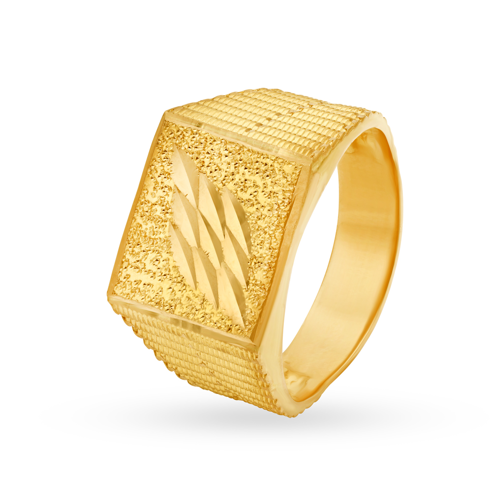 Debonair 22 Karat Yellow Gold Finger Ring