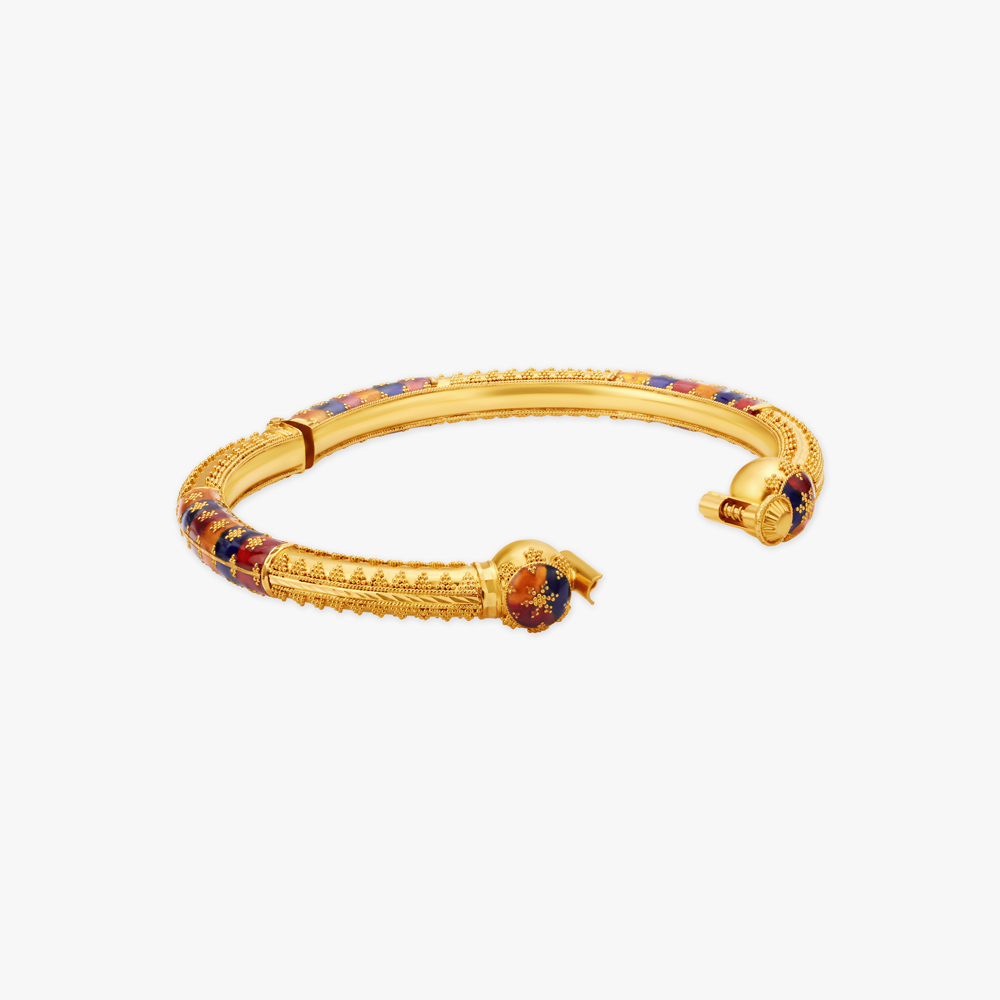 

Ethnic Elegance Beaded Bangle