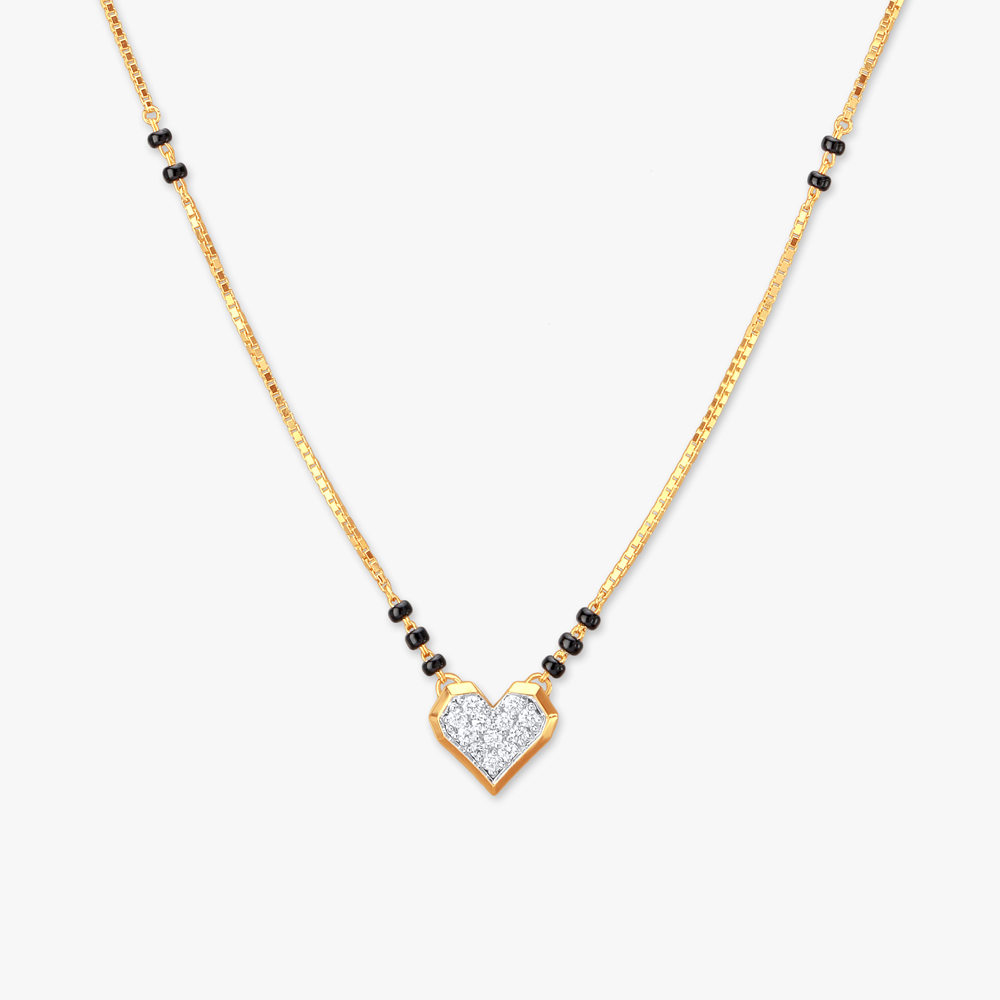 

Heartfelt Sparkle Diamond Mangalsutra