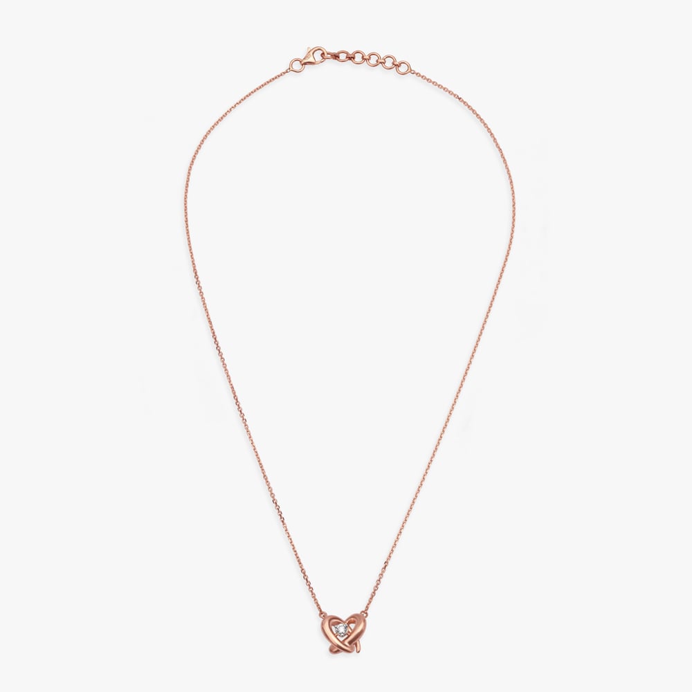 Dainty Heart Diamond Necklace