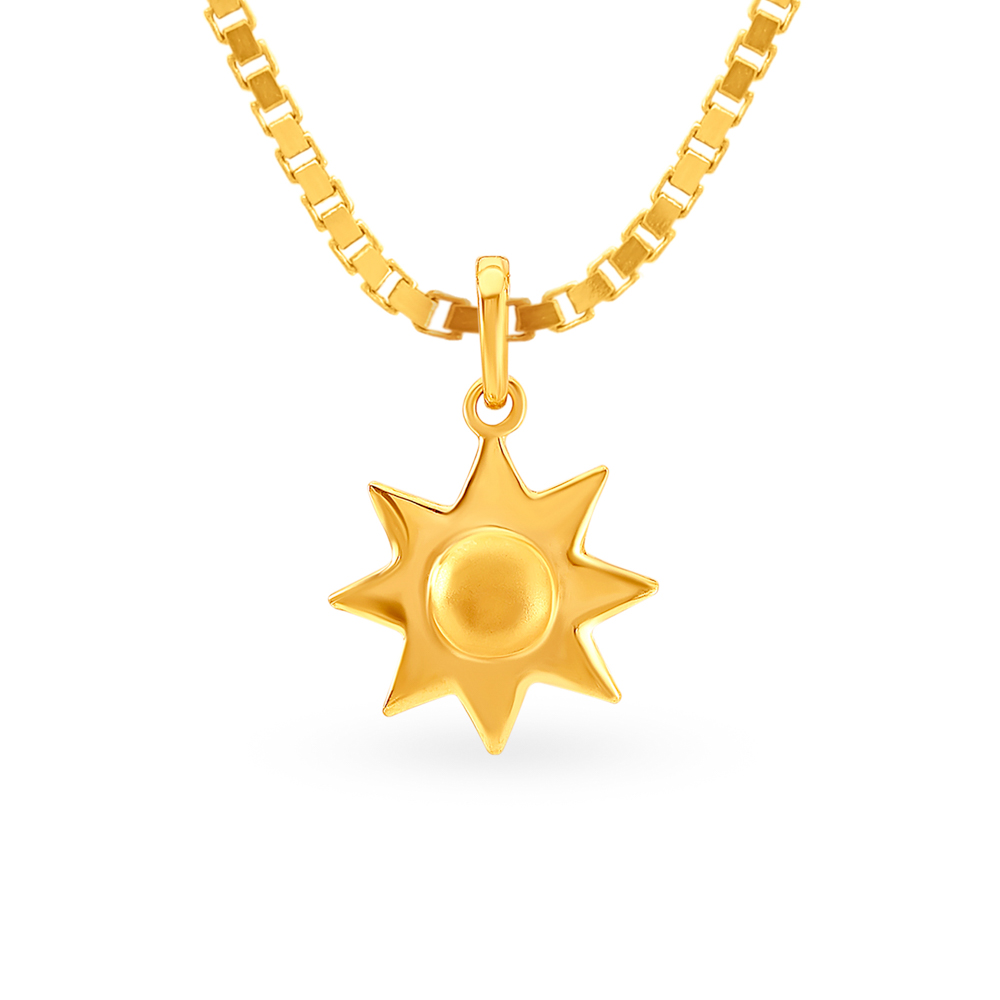 18K Gold & Silver Sun Necklace - Elegant Sun Pendants | Avante Jewel –  avantejewel.com