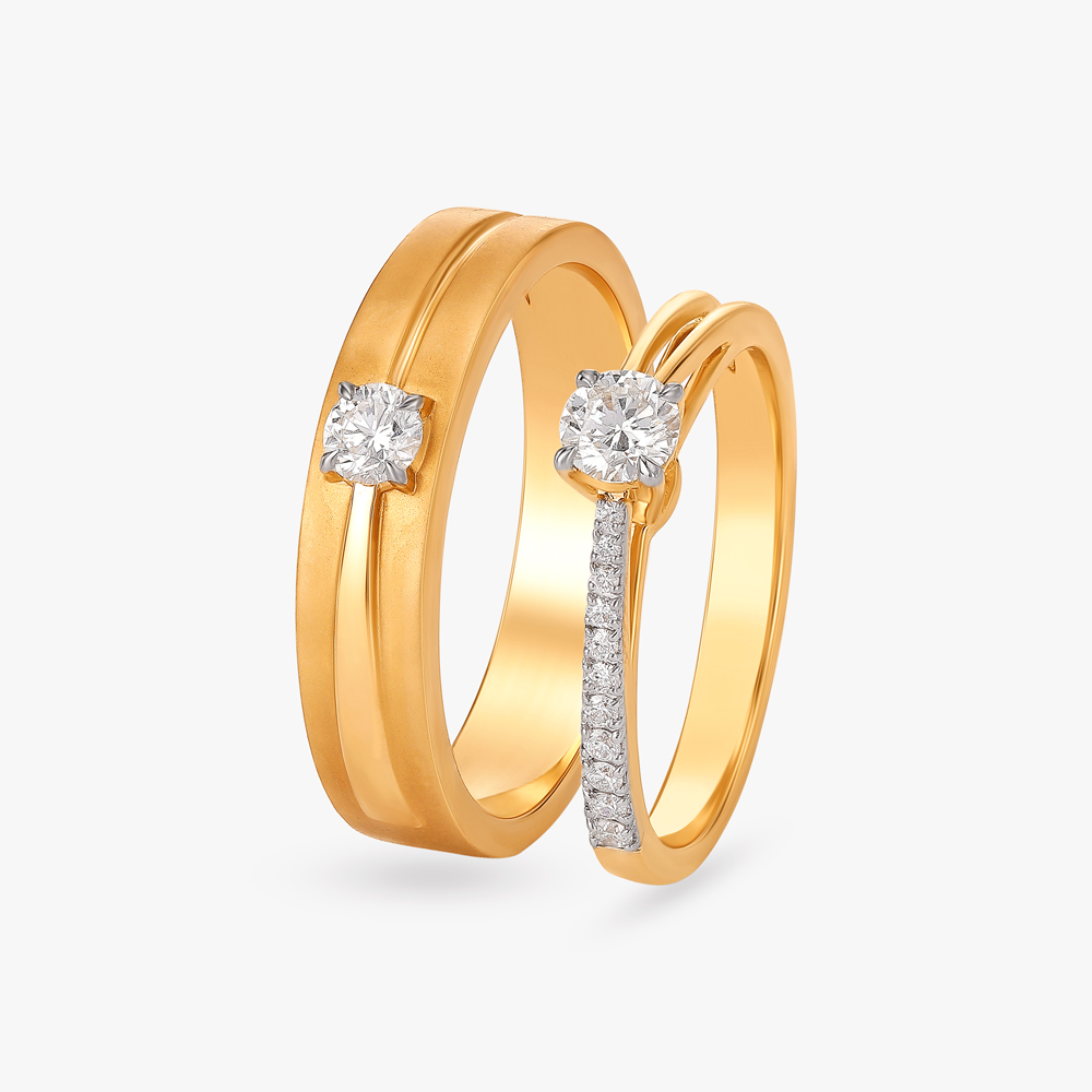 

Inseparable Love Diamond Couple Rings