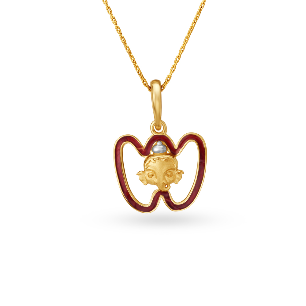 Gold pendant design on sale for baby boy