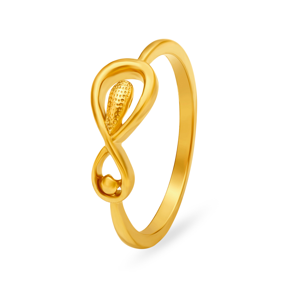 Splendid Infinity Motif Gold Finger Ring