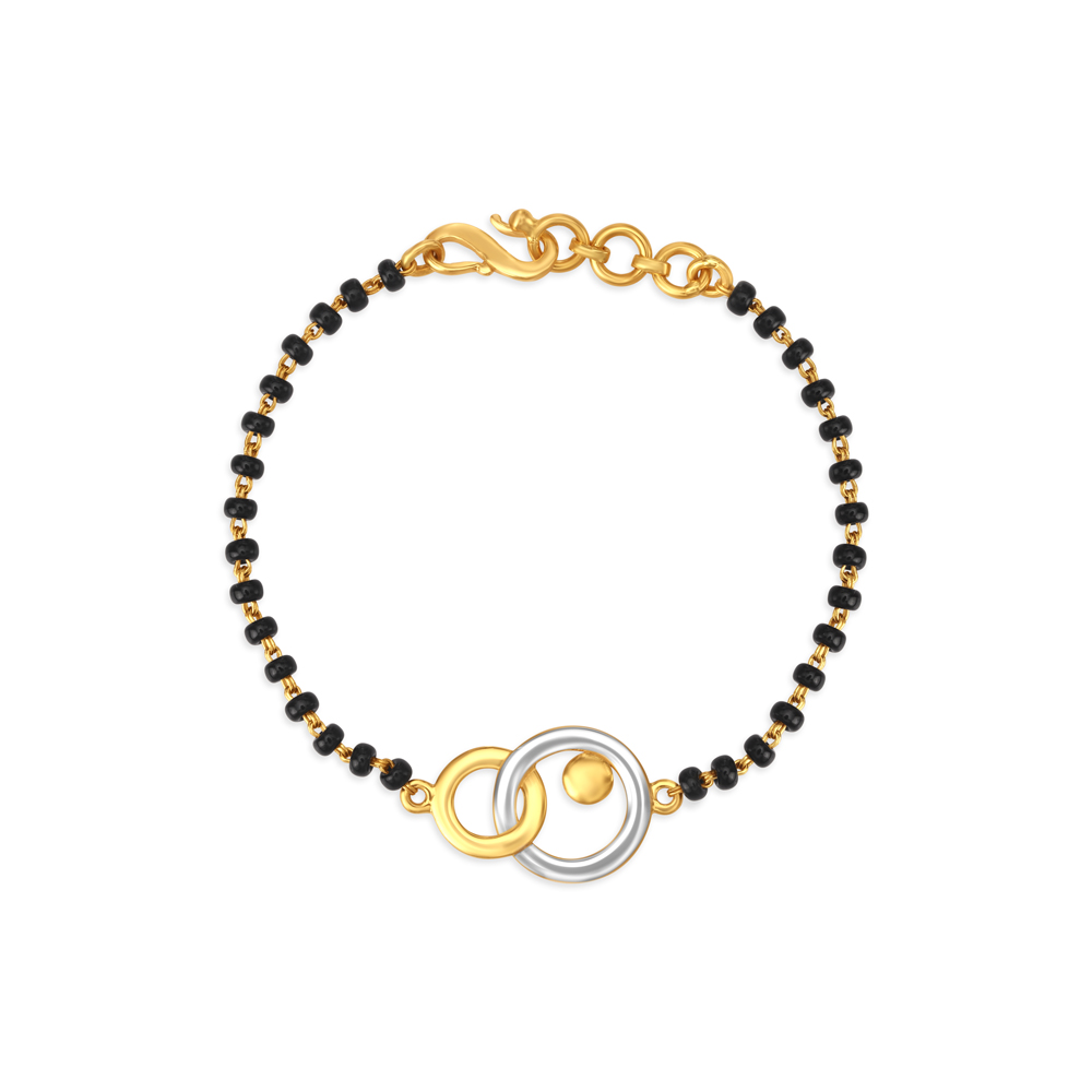 Gold and black hot sale beads bracelet for baby