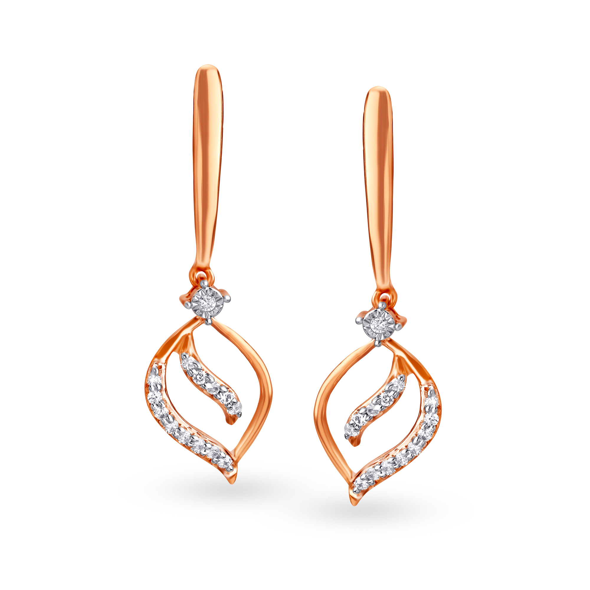 Mia by Tanishq 14 KT Glistering Diamond Hoop Earrings Rose Gold 14kt Hoop  Earring Price in India - Buy Mia by Tanishq 14 KT Glistering Diamond Hoop Earrings  Rose Gold 14kt Hoop