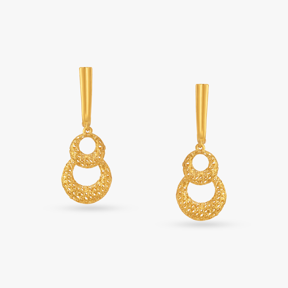 

Graceful Glimmer Contemporary Drop Earrings