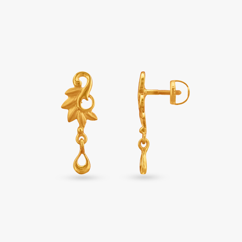 

Contemporary Sublime Gold Drop Earrings