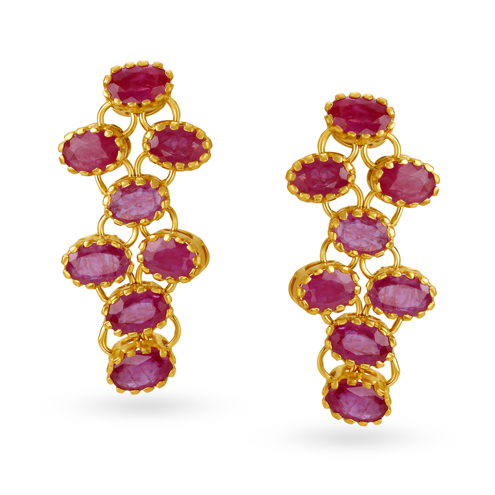 Rubi zirconia earings – Pureza Mello Breyner Atelier