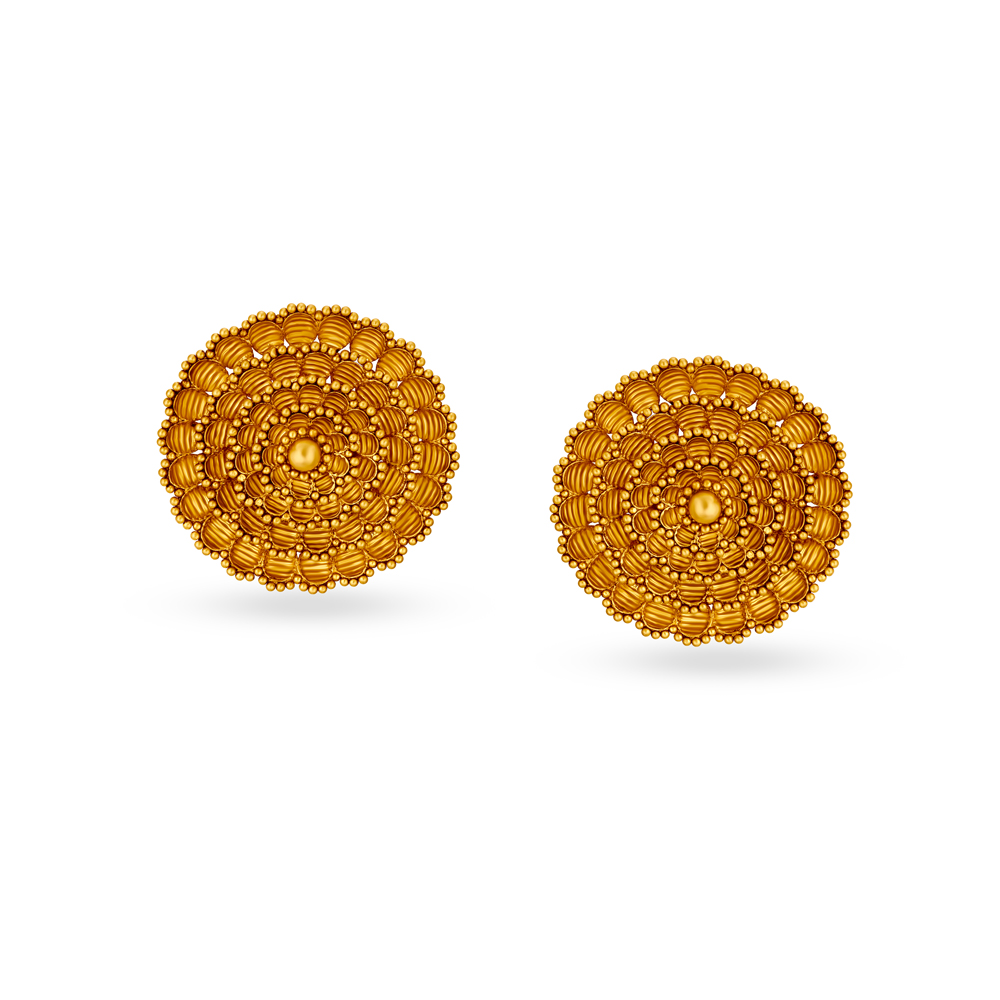 Queenly Traditional Stud Earrings