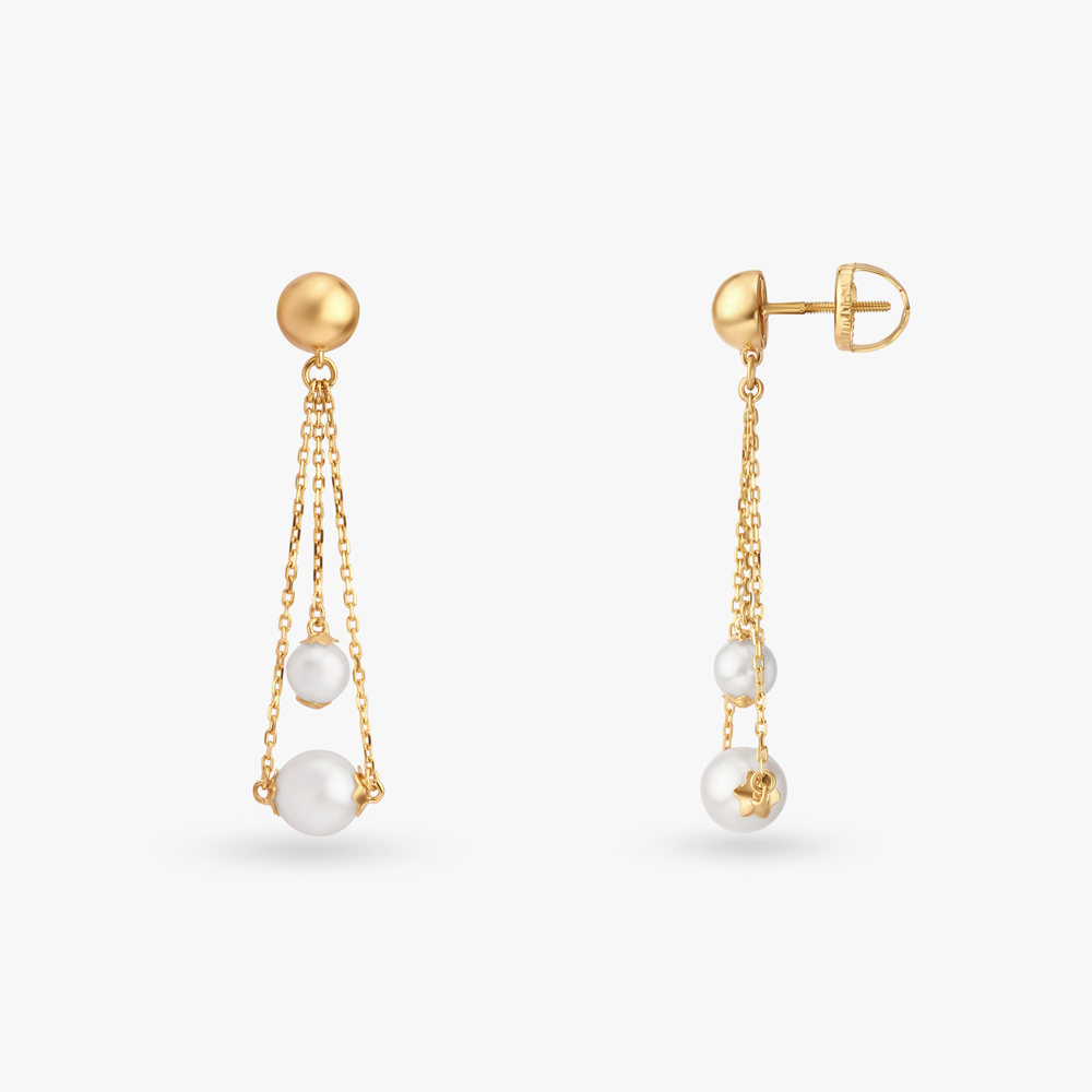 

Graceful Chandelier Pearl Drop Earrings