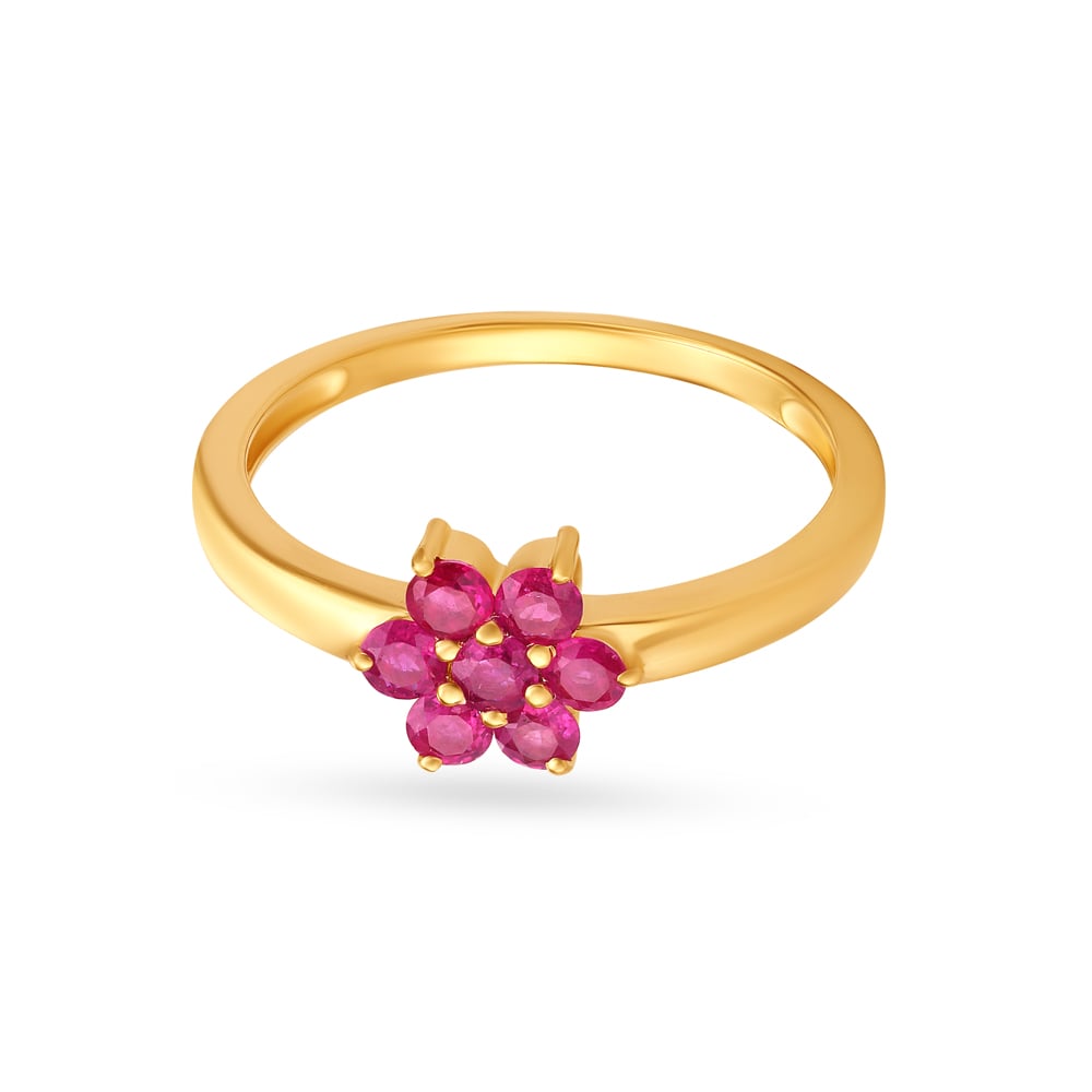 

Fancy Floral Finger Ring