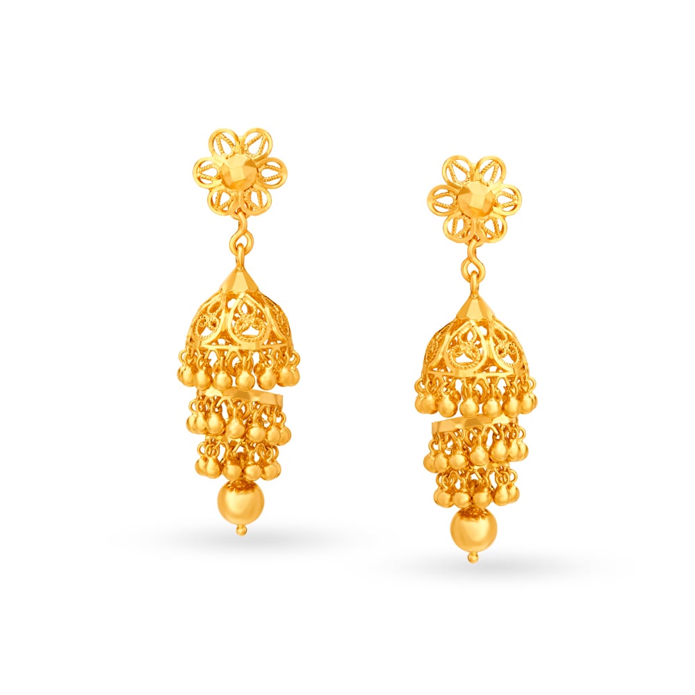 

Floral Classic Jhumkas