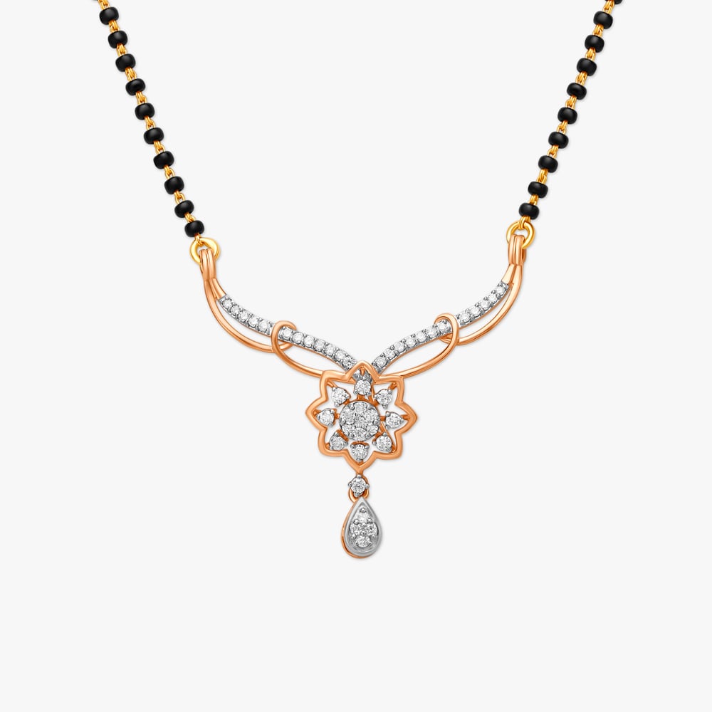 

Radiant Floral Diamond Mangalsutra