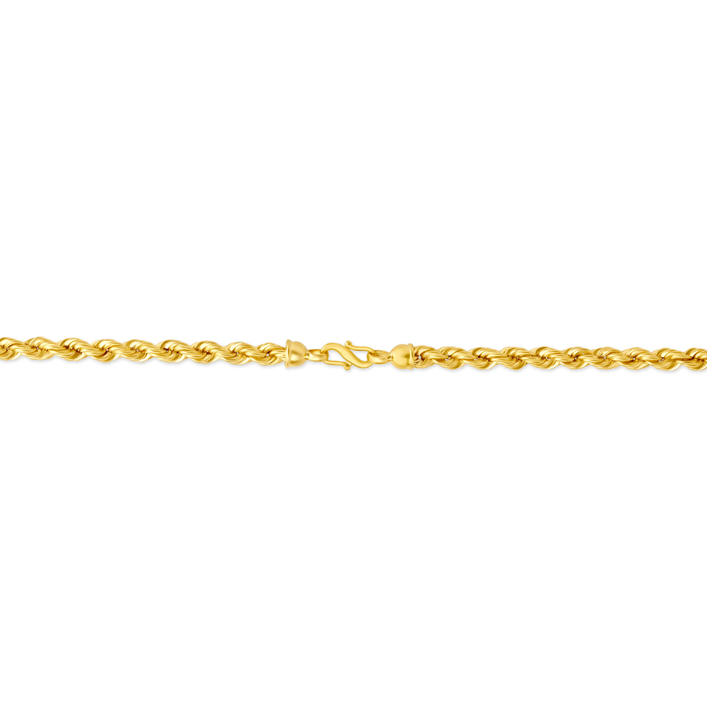 

Distinguished 22 Karat Yellow Gold Twisted Rope Chain