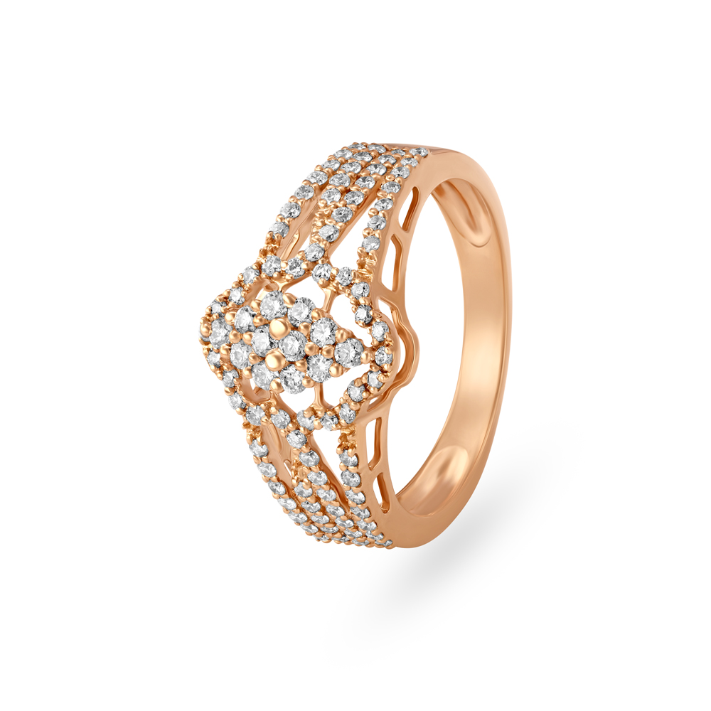 Stunning Gold and Diamond Finger Ring