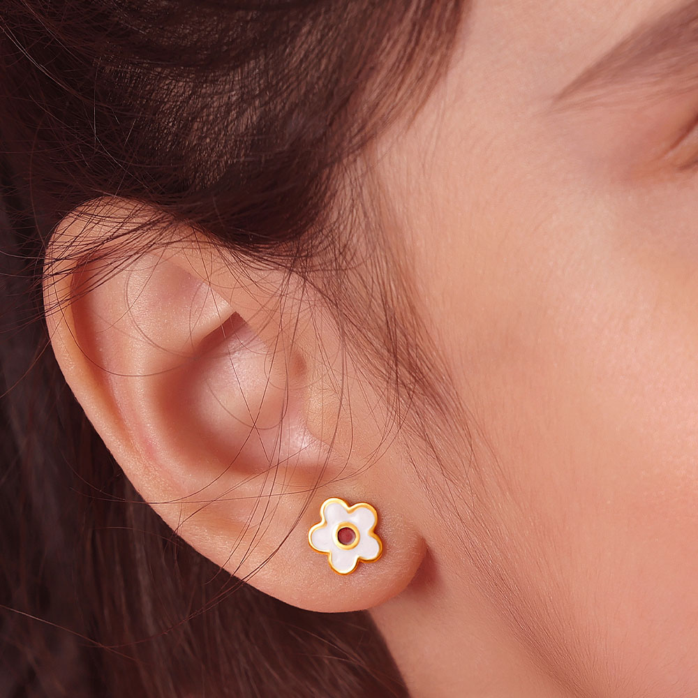 Buy Jessy Bow Kids' Diamond Earrings Online | CaratLane