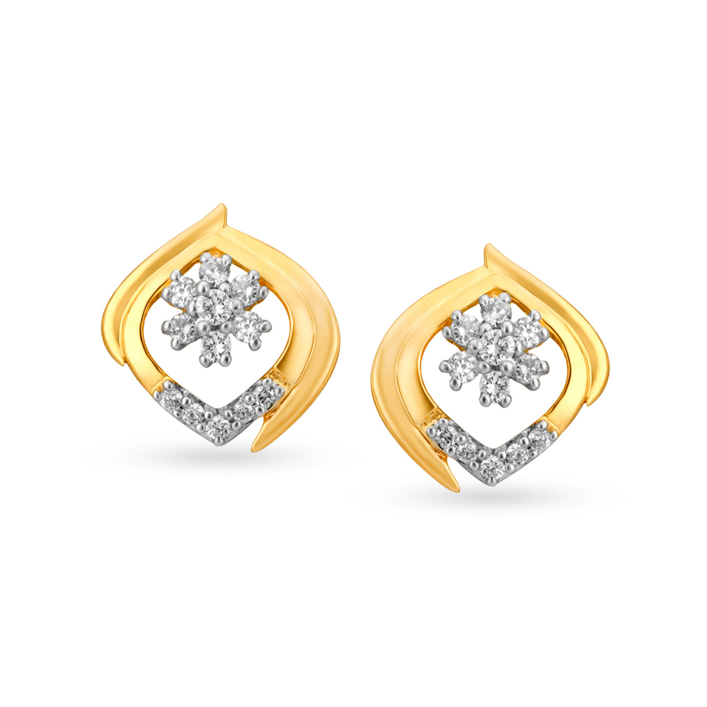 Girls Diamond Fancy Earring – Jewllery Design