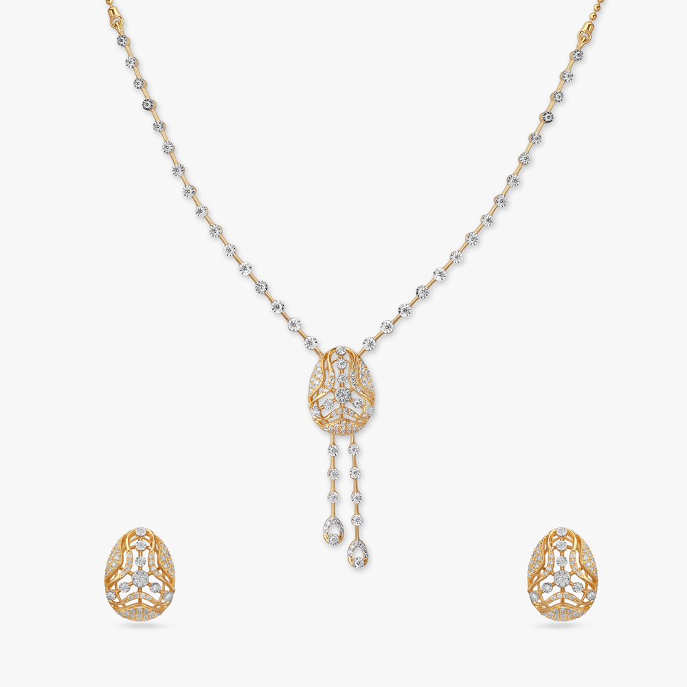 

Tranquil Beauty Diamond Necklace Set