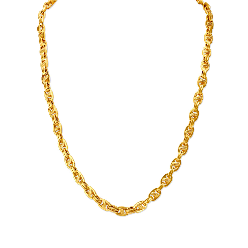 

Imperial 22 Karat Yellow Gold Textured Chain