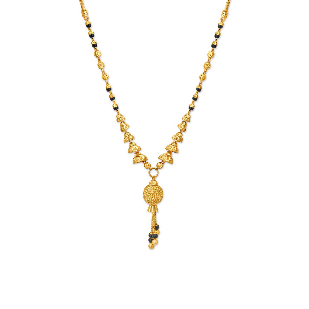 

Dainty Textured Mangalsutra