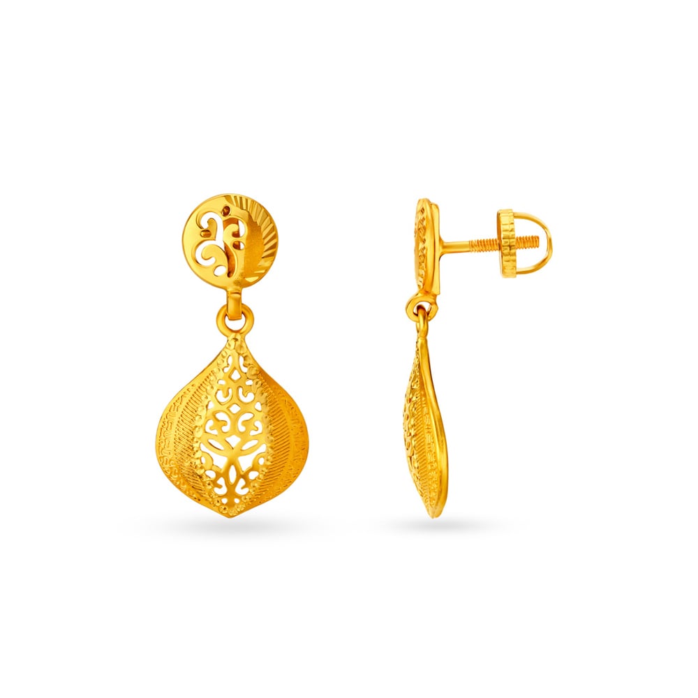 

Subtle Pear Shaped Drop Earrings