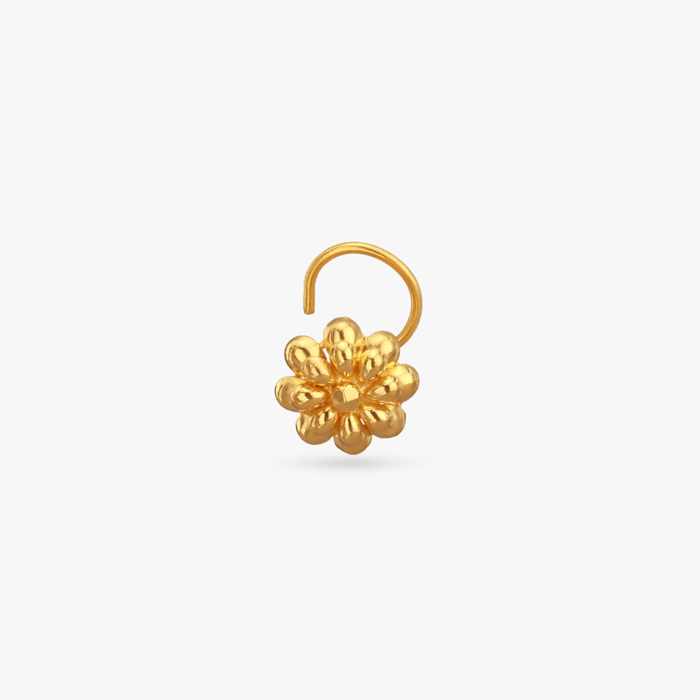 

Fresh Bloom Gold Nose Pin