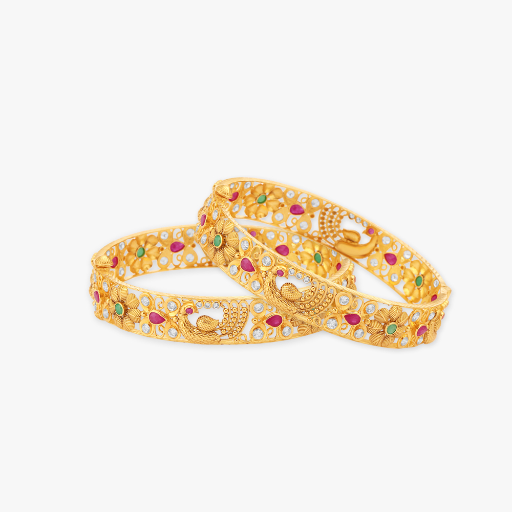 

Peacock Enchantment Bangles