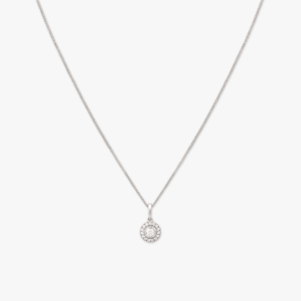 

Graceful Allure Platinum Pendant With Chain