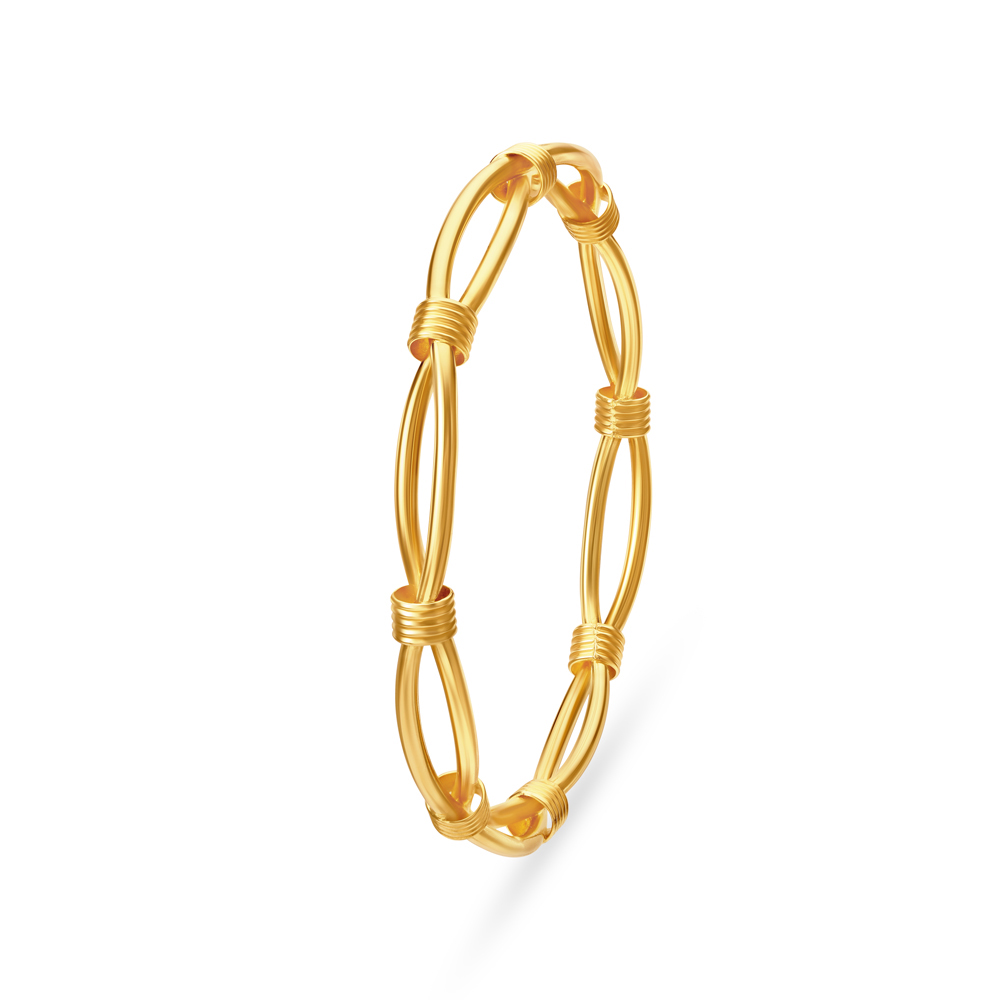 Twisted Gold Bangle