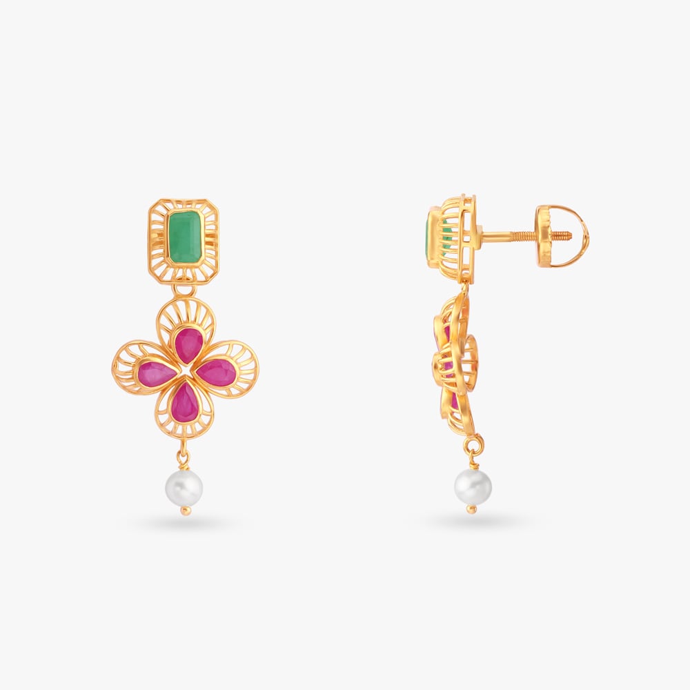 

Vibrant Heirloom Drop Earrings