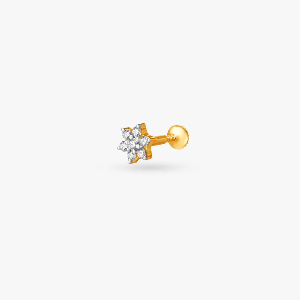 

Dainty Sparkling Nose Pin