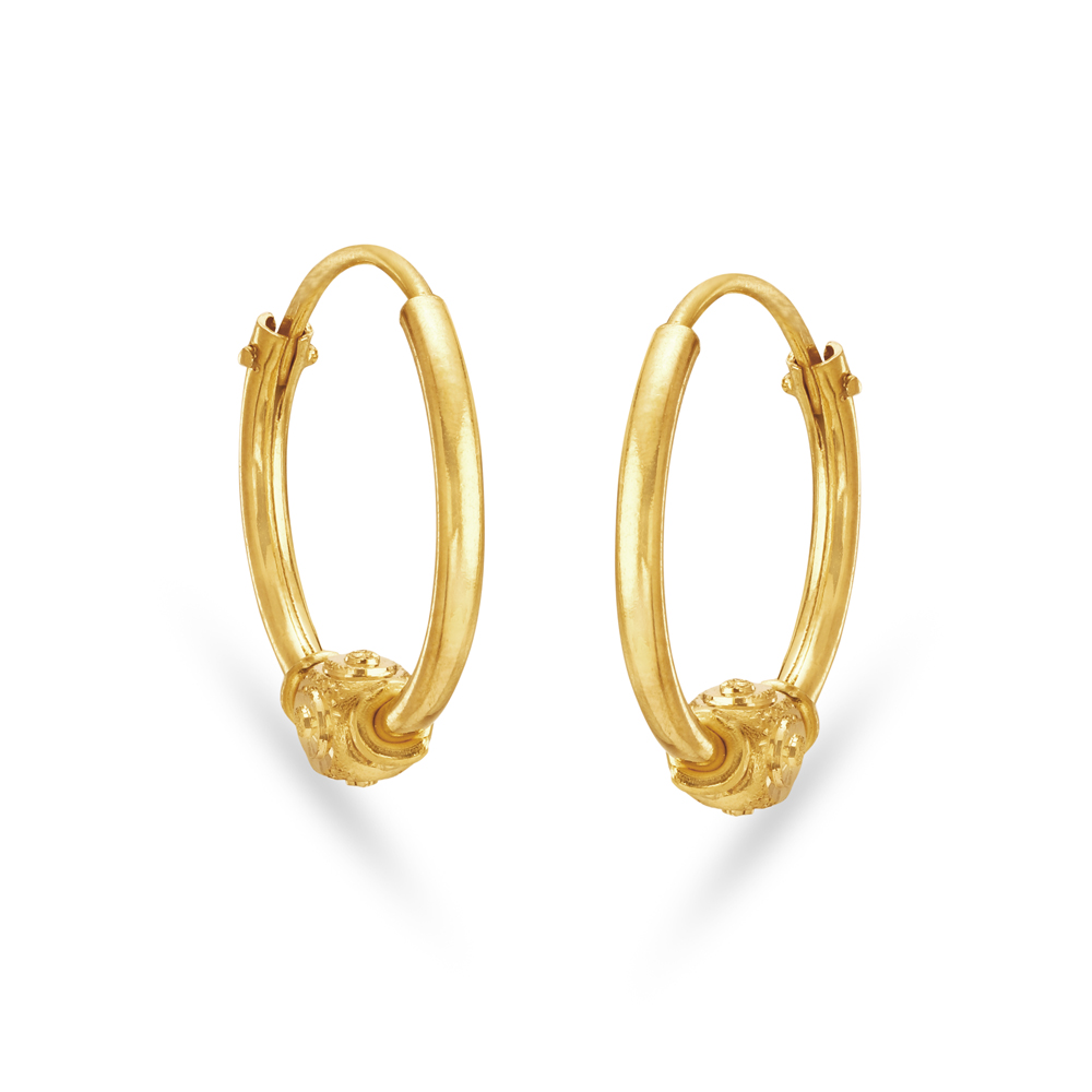 14K Yellow Gold Polished Huggie Hoop Earrings - Sam's Club