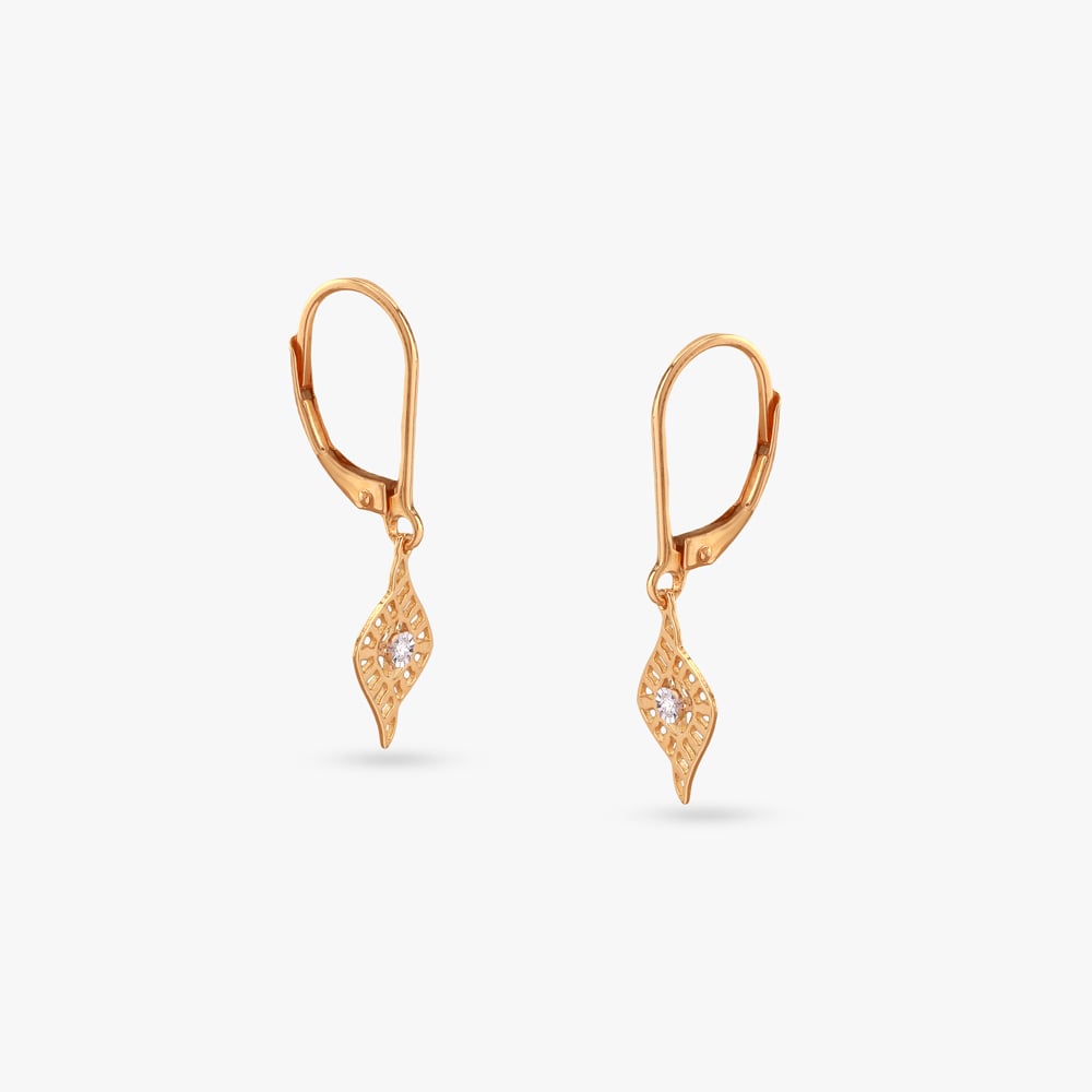 

Dancing Petals Diamond Hoop Earrings for Kids