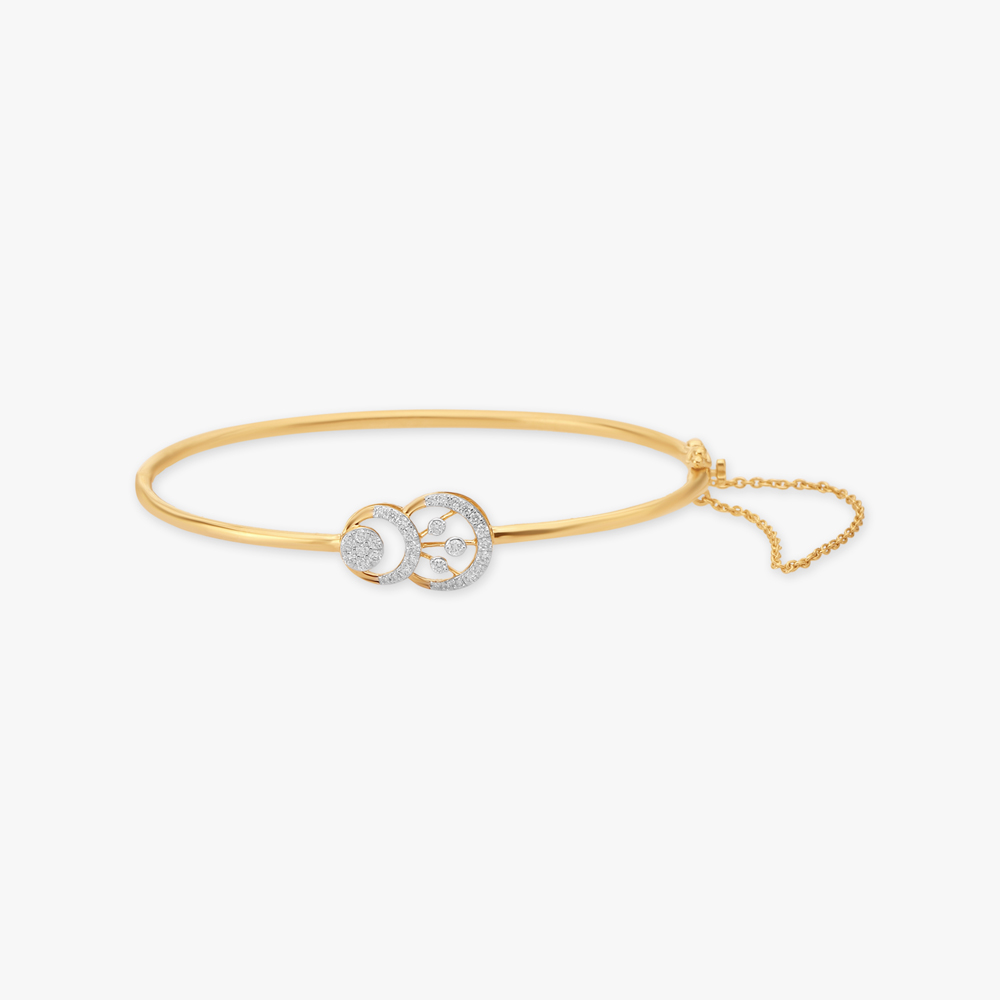 Chic Geometry Diamond Bangle