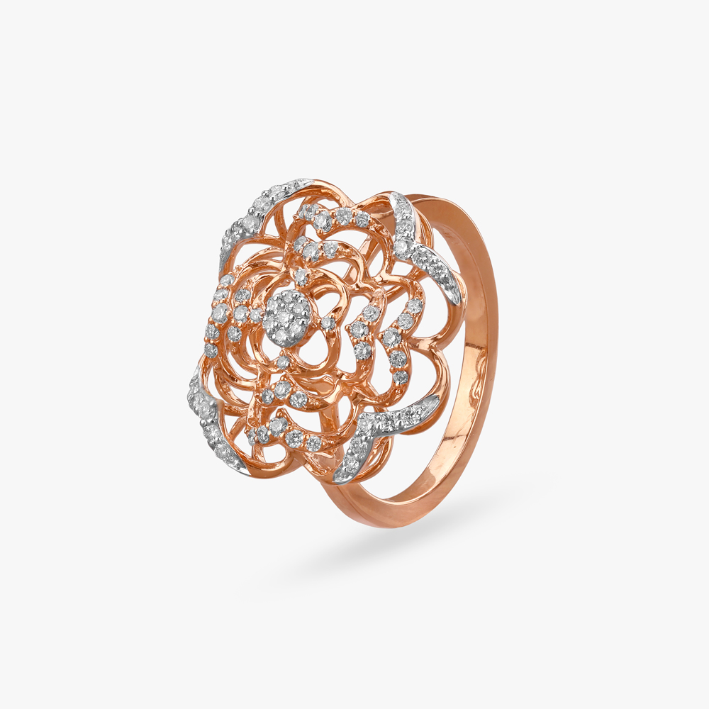 

Floral Fantasy Diamond Finger Ring