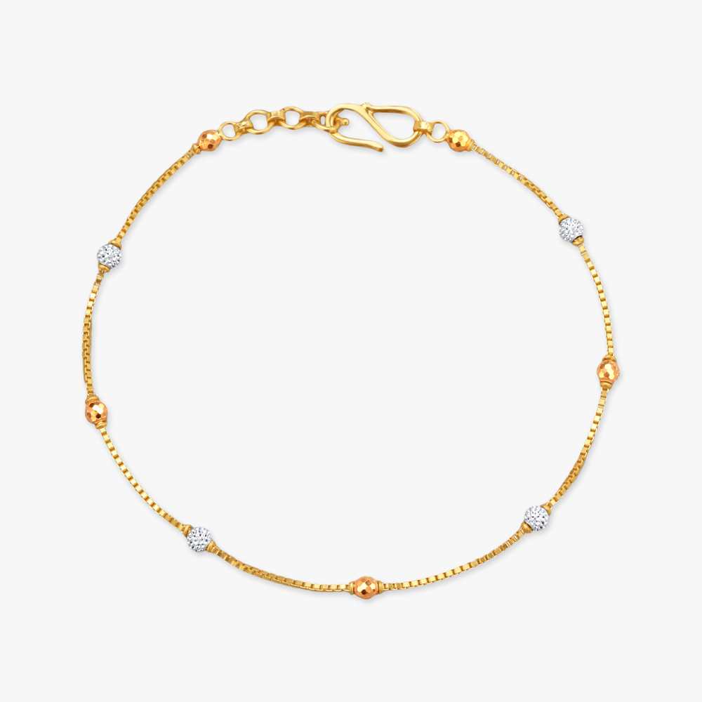 

Minimalist Two-Tone Gold Bracelet