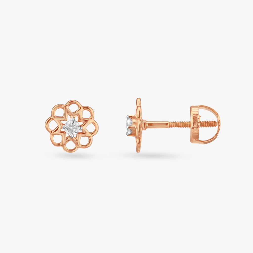 

Little Blossoms Diamond Stud Earrings For Kids